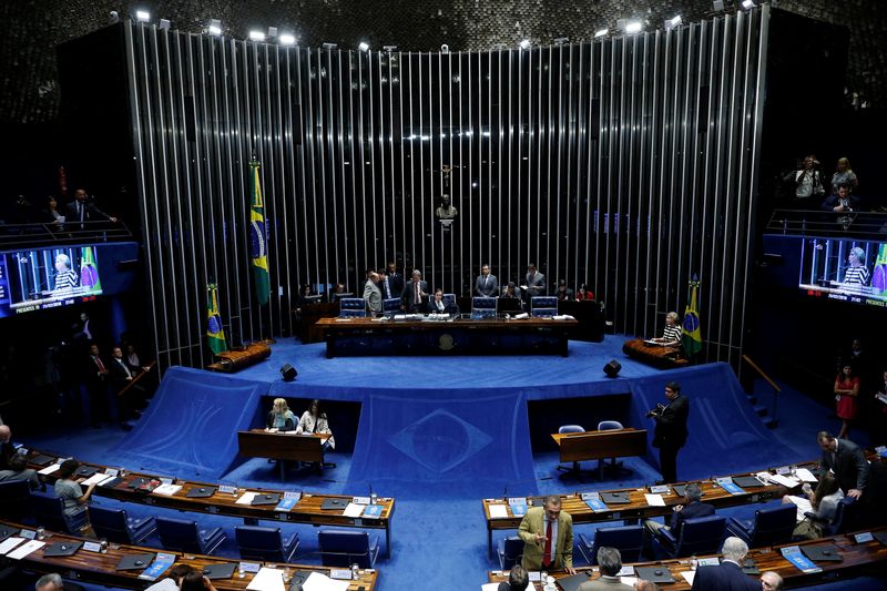 &copy; Reuters. Plenário do Senado
20/02/2018
REUTERS/Adriano Machado