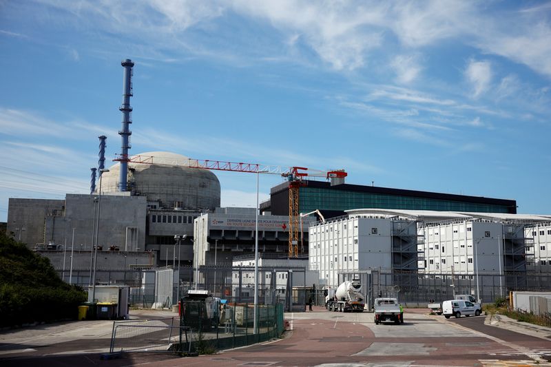 &copy; Reuters. Vue générale du chantier de construction du réacteur nucléaire européen à eau sous pression (EPR) de troisième génération à Flamanville. /Photo prise le 14 juin 2022/REUTERS/Sarah Meyssonnier
