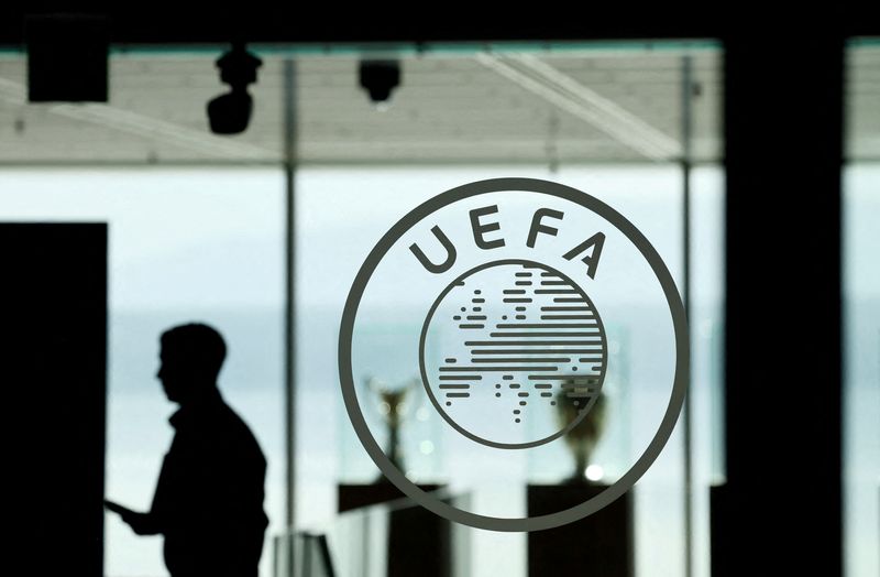 &copy; Reuters. Logo da Uefa na sede da entidade em Nyon, na Suíça
10/10/2023 REUTERS/Denis Balibouse