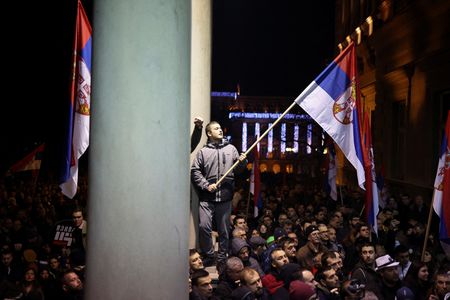 Thousands protest in Belgrade to demand elections annulled By Reuters