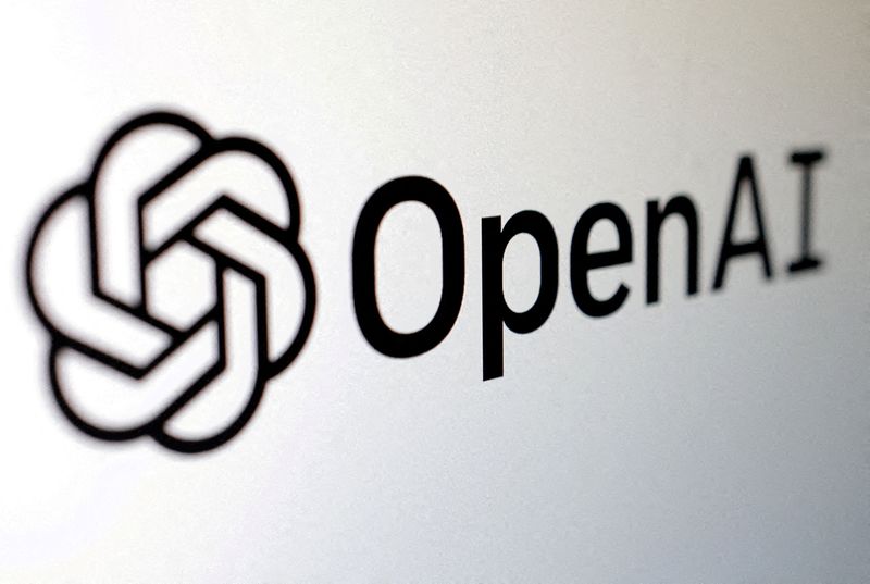 &copy; Reuters. Une illustration du logo d'OpenAI. /Illustration diffusée le 3 février 2023/REUTERS/Dado Ruvic