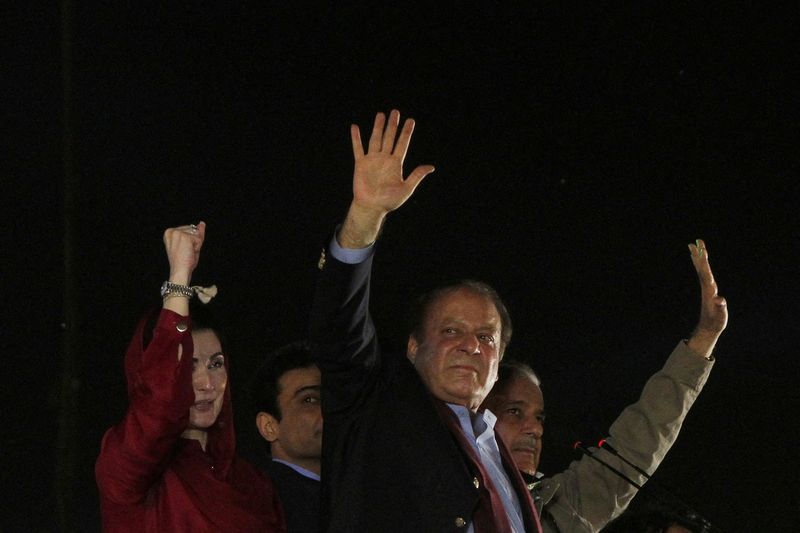 &copy; Reuters. L'ex-Premier ministre du Pakistan Nawaz Sharif. /Photo prise le 21 octobre 2023/REUTERS/Mohsin Raza