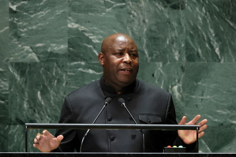 &copy; Reuters. Burundi President Evariste Ndayishimiye addresses the 78th Session of the U.N. General Assembly in New York City, U.S., September 21, 2023. REUTERS/Brendan McDermid