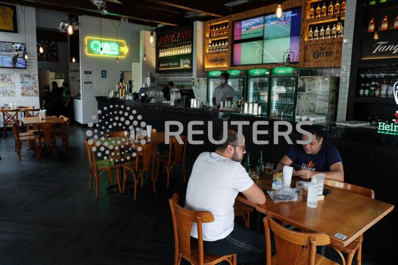 &copy; Reuters. Restaurante em São Paulo
06/07/2020. REUTERS/Amanda Perobelli