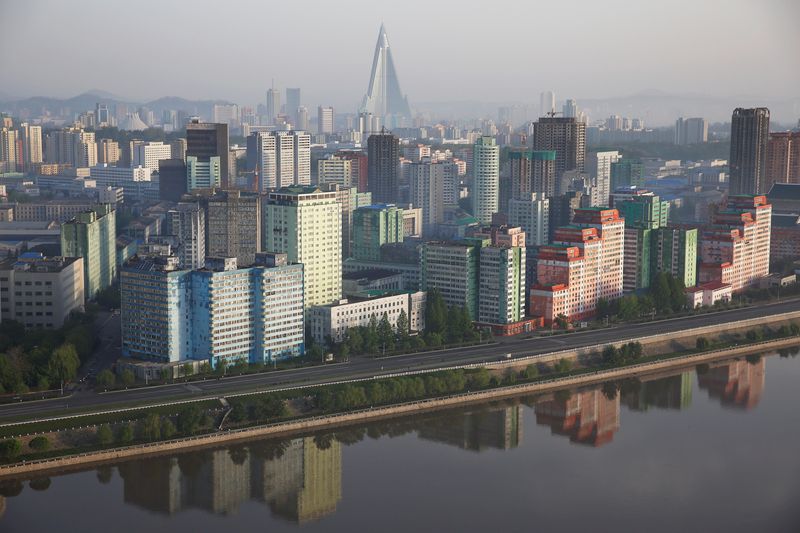 &copy; Reuters. Le centre de Pyongyang, en Corée du Nord. /Photo prise le 7 mai 2016/REUTERS/Damir Sagolj