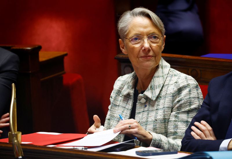&copy; Reuters. Foto de archivo de  Elisabeth Borne en la Asamblea Nacional en Paris 
Dic 19, 2023.  REUTERS/Sarah Meyssonnier