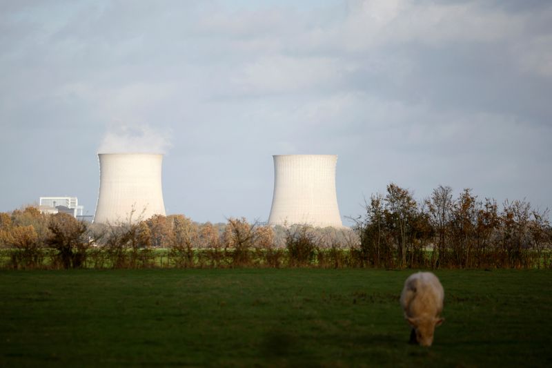 &copy; Reuters. Une vue montre les tours de refroidissement du site de la centrale nucléaire de Saint-Laurent-Des-Eaux à Muides, près d'Orléans, en France. /Photo prise le 19 novembre 2023/REUTERS/Sarah Meyssonnier