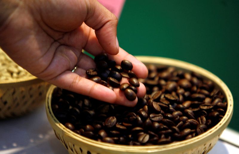 &copy; Reuters. Grãos de café