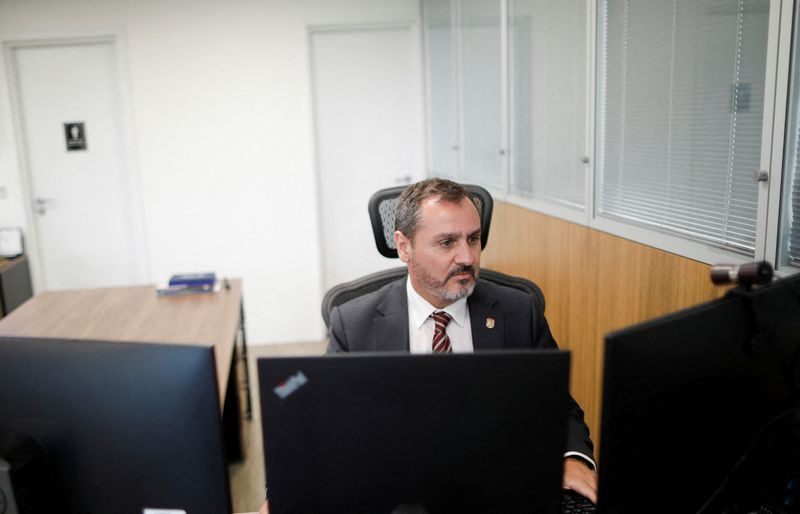 &copy; Reuters. Diretor-geral da PF, Andrei Rodrigues, concede entrevista exclusiva à Reuters
09/01/2024
REUTERS/Adriano Machado