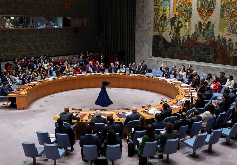 © Reuters. Reunião do Conselho de Segurança na sede da ONU em Nova York
22/12/2023
REUTERS/David Dee Delgado