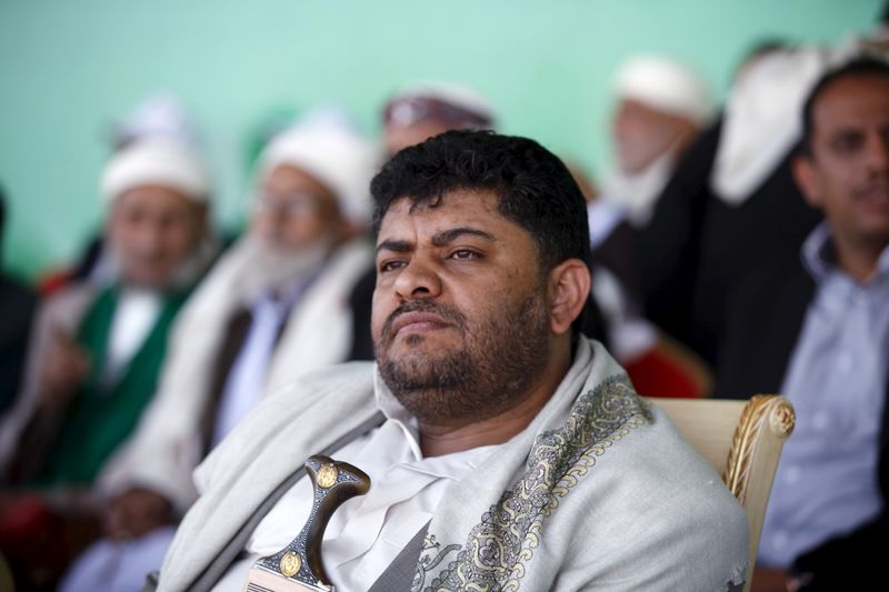 &copy; Reuters. محمد علي الحوثي رئيس اللجنة الثورية العليا لجماعة الحوثي اليمنية في العاصمة اليمنية صنعاء في صورة من أرشيف رويترز.