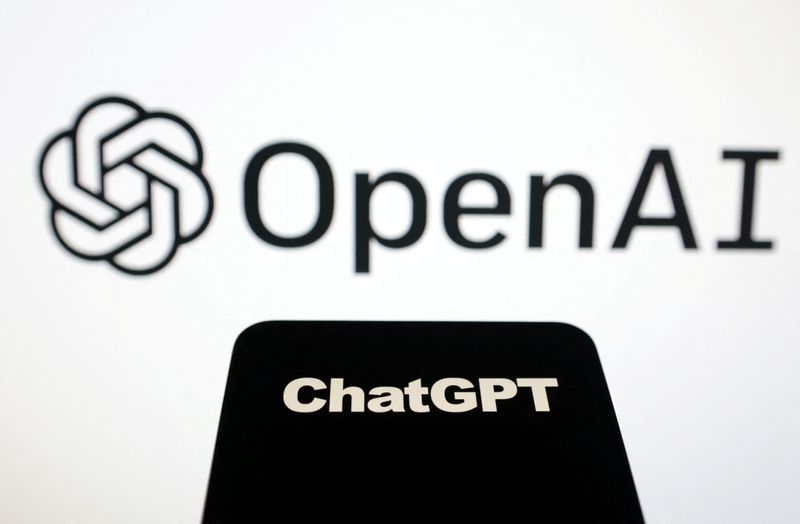 © Reuters. OpenAI and ChatGPT logos are seen in this illustration taken, February 3, 2023. REUTERS/Dado Ruvic/Illustration