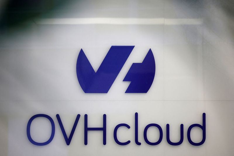 &copy; Reuters. The logo of French cloud computing company OVHcloud is seen at the company's building in Paris, France, January 25, 2023. REUTERS/Sarah Meyssonnier/File Photo