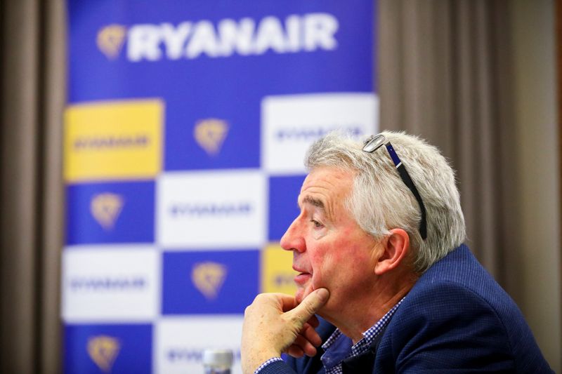 &copy; Reuters. Ryanair's Group CEO Michael O'Leary speaks during a Reuters TV interview in Berlin, Germany, January 11, 2024. REUTERS/Nadja Wohlleben