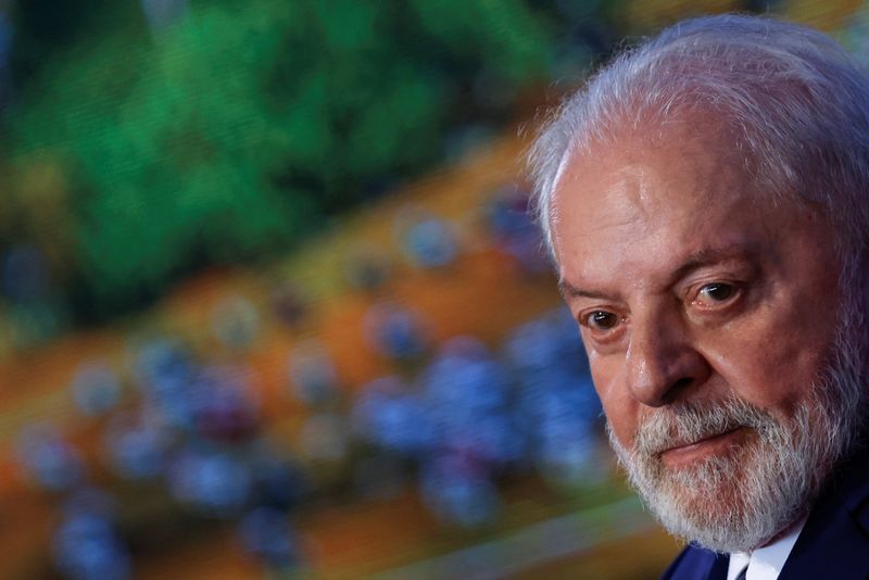 &copy; Reuters. Presidente Luiz Inácio Lula da Silva durante cerimônia em Brasília
08/01/2024 REUTERS/Adriano Machado