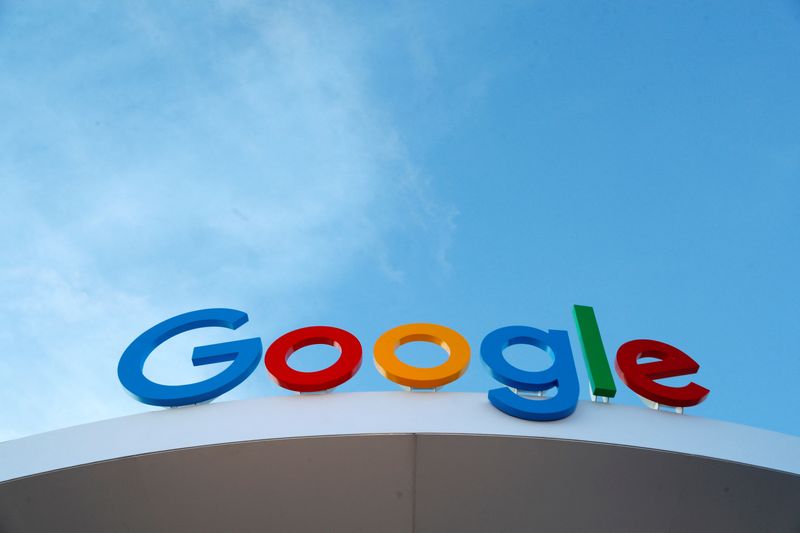 &copy; Reuters. FOTO DE ARCHIVO. El logo de Google en CES 2024, una feria anual de electrónica de consumo, en Las Vegas, Nevada, EEUU. 10 de enero de 2024. REUTERS/Steve Marcus