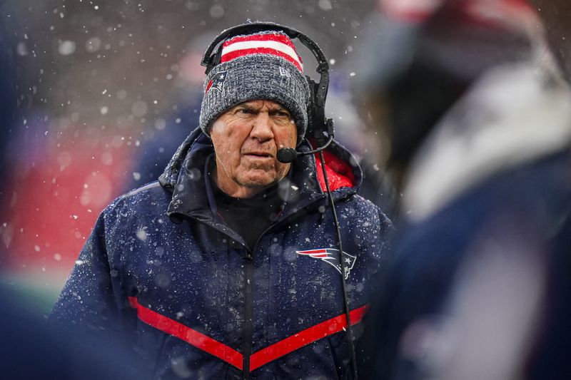 &copy; Reuters. Técnico Bill Belichik durante partida da NFL entre New England Patriots e New York Jets em Foxborough
07/01/2024 David Butler II-USA TODAY Sports