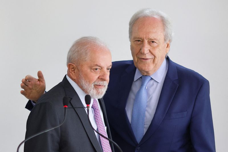 © Reuters. Presidente Luiz Inacio Lula anuncia Ricardo Lewandowski como próximo ministro da Justiça e Segurança Pública
11/01/2024
REUTERS/Adriano Machado