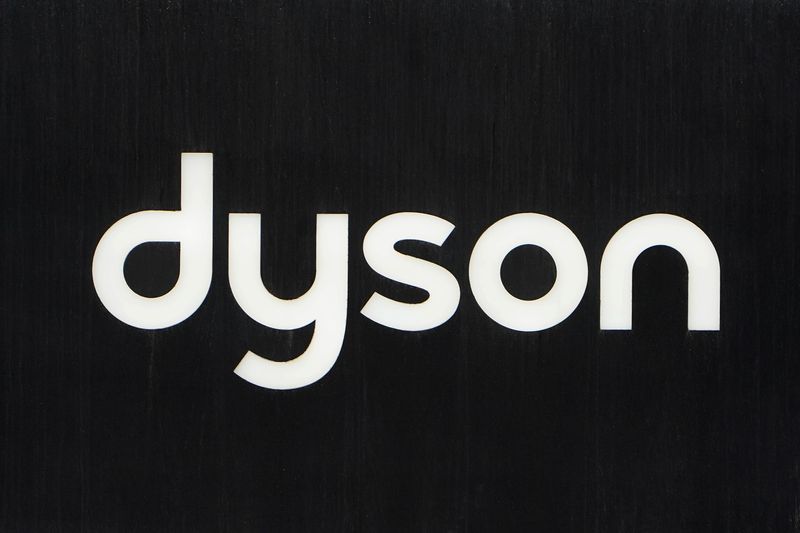 &copy; Reuters. FILE PHOTO: A Dyson logo is seen on 5th Ave in New York, New York, U.S., March 19, 2019.   REUTERS/Carlo Allegri/File Photo