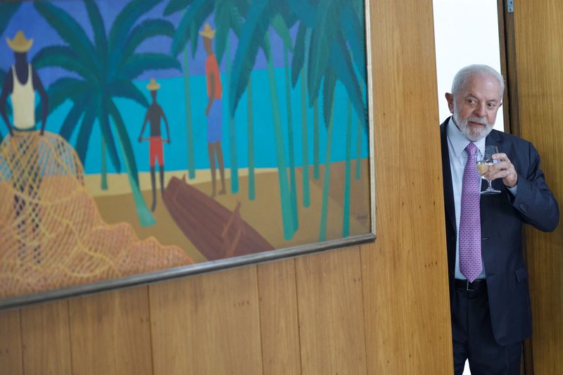 &copy; Reuters. Presidente Luiz Inácio Lula da Silva no Palácio do Planalto, em Brasília
11/01/2024
REUTERS/Adriano Machado