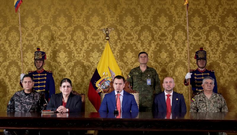 Ecuador's Noboa seeks tax hike to fund security