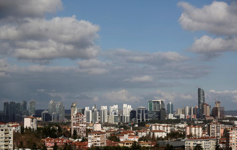 &copy; Reuters. FILE PHOTO: Skyscrapers in the Maslak business and financial district in Istanbul, Turkey, January 23, 2020. REUTERS/Murad Sezer/File Photo