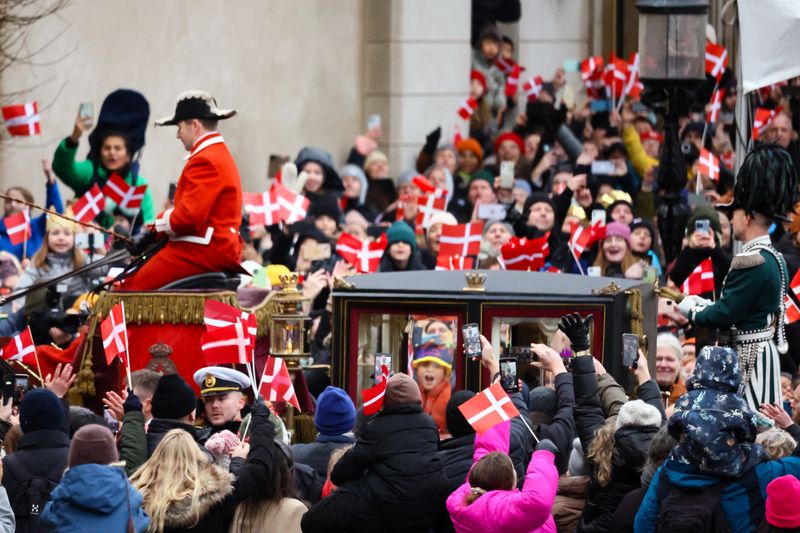 Denmark's King Frederik X appears before huge crowds after taking the throne