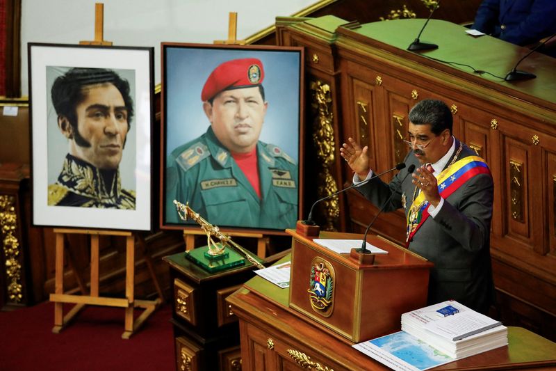 &copy; Reuters. Maduro faz seu discuso à nação, na Assembleia Nacional, em Caracas
15/01/2024
REUTERS/Leonardo Fernandez Viloria
