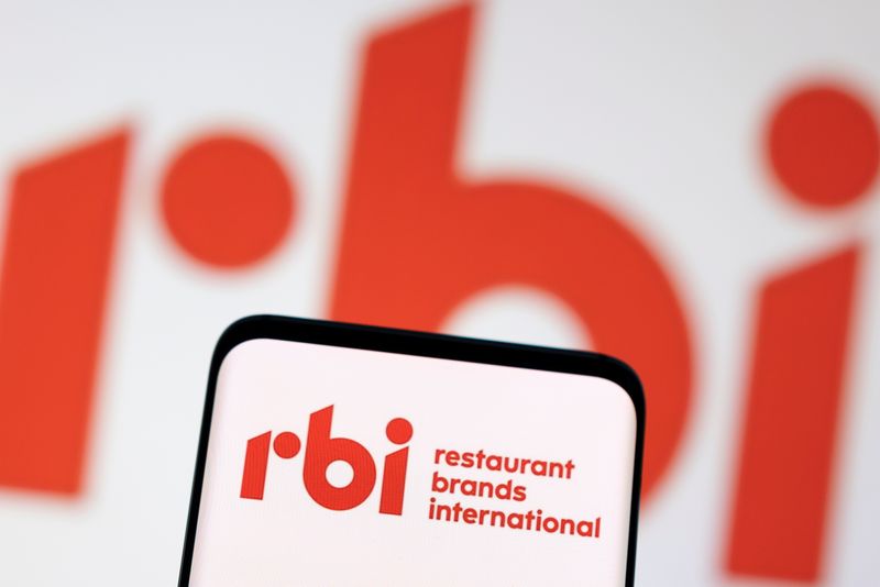 &copy; Reuters. FILE PHOTO: Restaurant Brands International logo is seen displayed in this illustration taken, May 3, 2022. REUTERS/Dado Ruvic/Illustration/File Photo