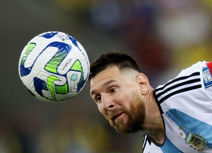 &copy; Reuters. Nov 21, 2023 
Foto de archivo del capitan de Argentina Lionel Messi en la victoria ante Brasile por la eliminatoria sudamericana al Mundial 2026 
 REUTERS/Sergio Moraes