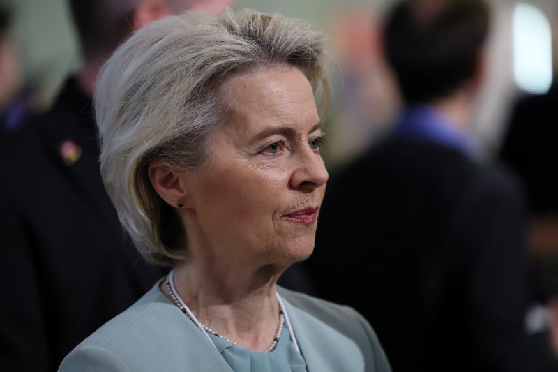 &copy; Reuters. Presidente da Comissão Europeia, Ursula von der Leyen, durante Fórum Econômico Mundial, em Davos, na Suíça
16/01/2024 REUTERS/Denis Balibouse