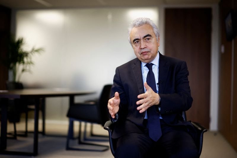 &copy; Reuters. The International Energy Agency chief Fatih Birol attends an interview with Reuters in Paris, France, December 15, 2023. REUTERS/Sarah Meyssonnier/File Photo