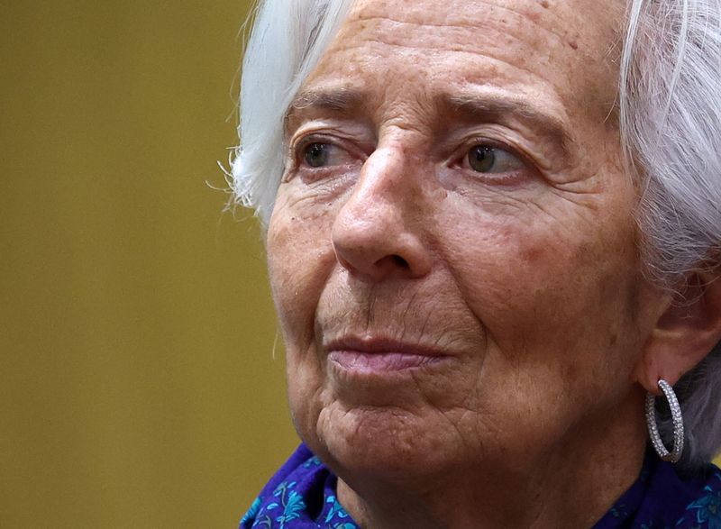 &copy; Reuters. European Central Bank (ECB) President Christine Lagarde attends a Eurozone finance ministers meeting in Brussels, Belgium January 15, 2024. REUTERS/Yves Herman/File Photo