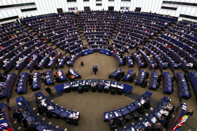 &copy; Reuters. جلسة عامة للبرلمان الأوروبي في فرنسا يوم 13 يونيو حزيران 2023. تصوير: إيف هيرمان - رويترز.
