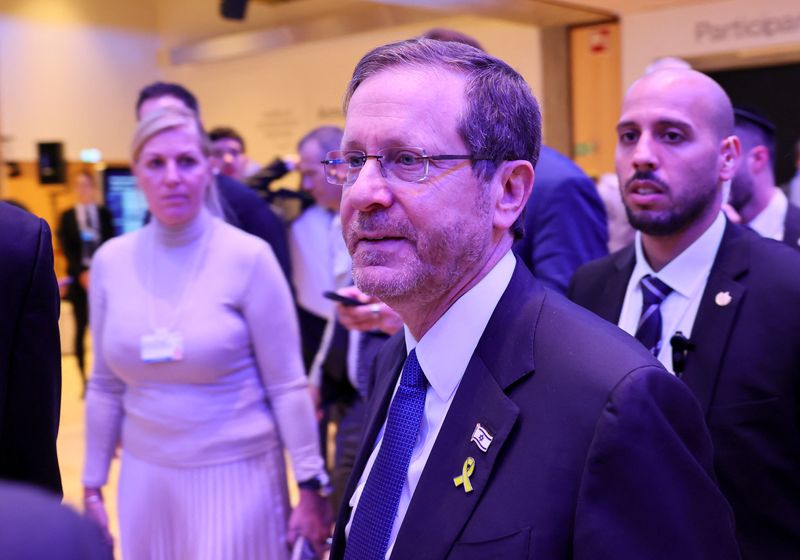 &copy; Reuters. Presidente de Israel, Isaac Herzog, durante o Fórum Econômico Mundial, em Davos, na Suíça
18/01/2024 REUTERS/Denis Balibouse