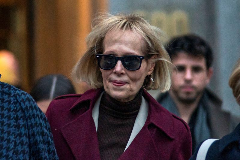 &copy; Reuters. E. Jean Carroll exits Manhattan Federal Court, in the second civil trial after she accused former U.S. President Donald Trump of raping her decades ago, in New York City, U.S., January 18, 2024. REUTERS/Eduardo Munoz