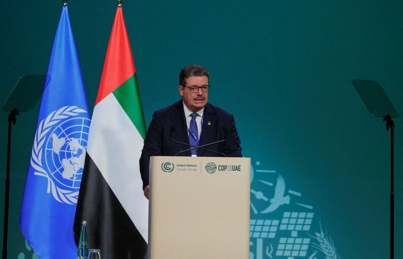 &copy; Reuters. FILE PHOTO: Mohamed Hamel, Secretary General of Gas Exporting Countries Forum (GECF), delivers his statement at the COP28 World Climate Summit, in Dubai United Arab Emirates, December 9, 2023. REUTERS/Thomas Mukoya/File Photo