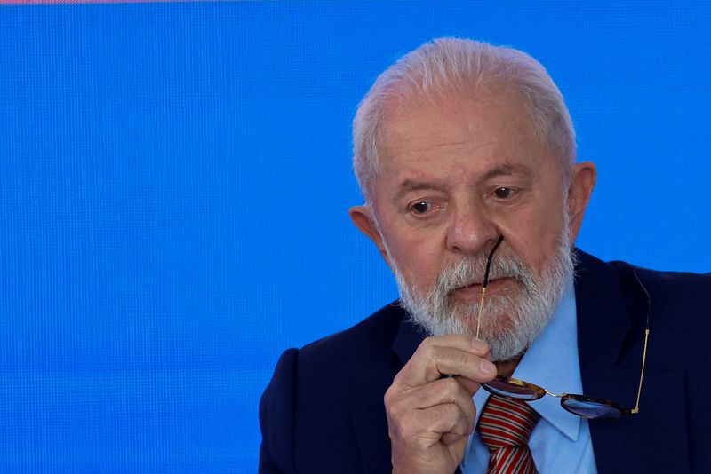 &copy; Reuters. Presidente Lula no Palácio do Planalto
 22/1/2024   REUTERS/Adriano Machado