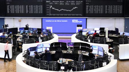 European shares open higher on upbeat tech earnings By Reuters