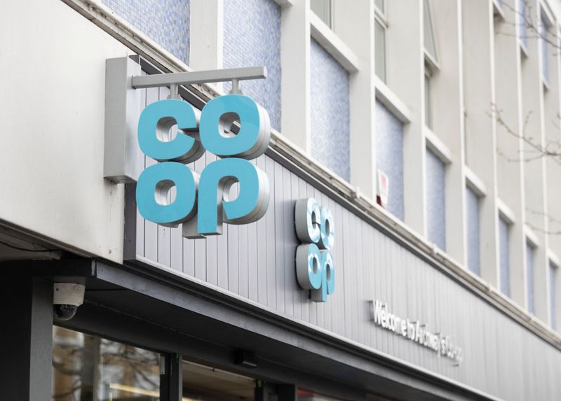 &copy; Reuters. A view of a logo of the Co-Operative supermarket in Archway, London, Britain, April 3, 2023. REUTERS/Anna Gordon/ File Photo