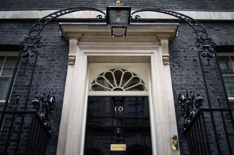 &copy; Reuters. The door of Number 10 Downing Street in London, Britain, March 3, 2023. REUTERS/Henry Nicholls/File Photo