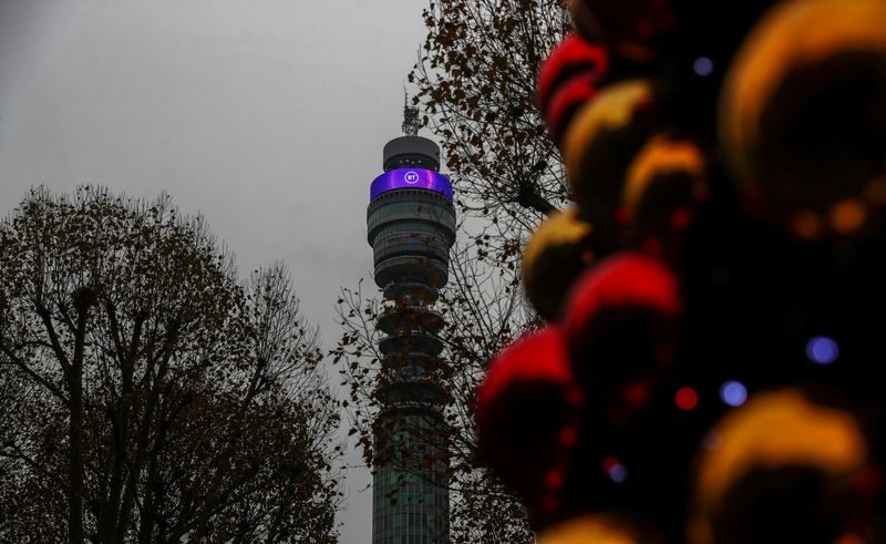 &copy; Reuters. BT Tower owned by British Telecom is pictured in London, Britain, November 15, 2019. REUTERS/Simon Dawson/ File Photo