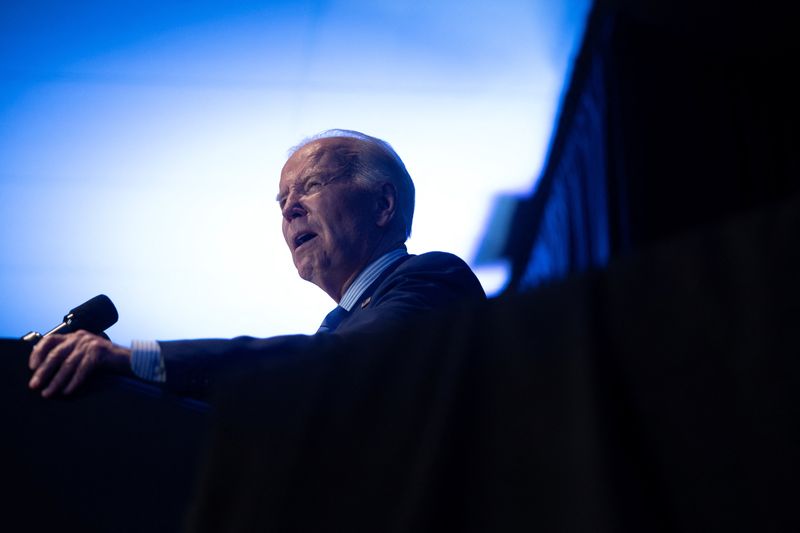 &copy; Reuters. Photo du président des Etats-Unis, Joe Biden. /Photo prise 24 janvier 2024 à Columbia, Etats-Unis/REUTERS/Tom Brenner
