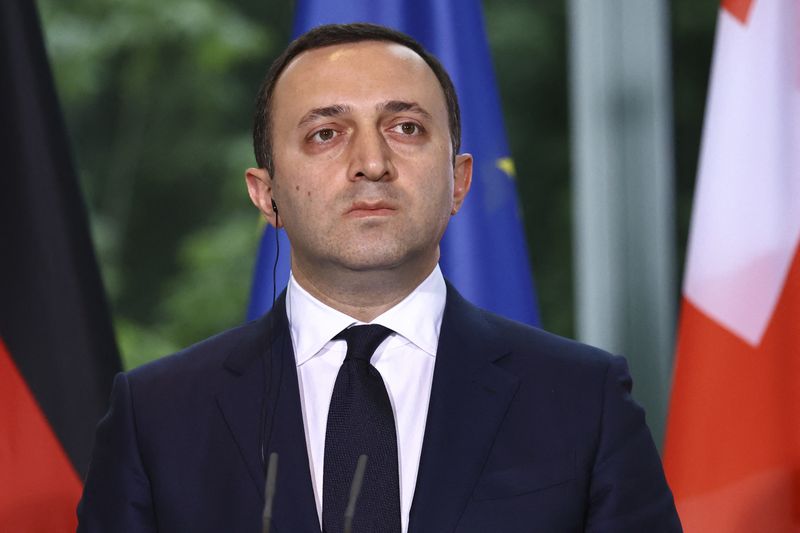 &copy; Reuters. رئيس الوزراء الجورجي المستقيل إيراكلي جاريباشفيلي بصورة من أرشيف رويترز.