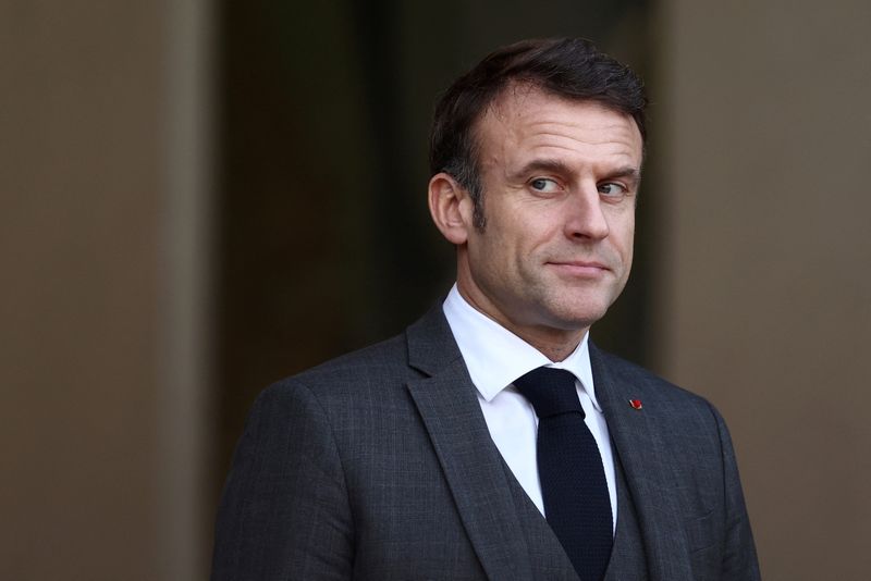 &copy; Reuters. Presidente francês, Emmanuel Macron, no Palácio do Eliseu, em Paris
24/01/2024
REUTERS/Stephanie Lecocq