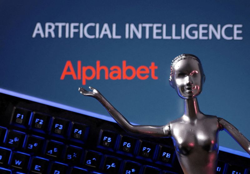 &copy; Reuters. Alphabet logo and AI Artificial Intelligence words are seen in this illustration taken, May 4, 2023. REUTERS/Dado Ruvic/Illustration/File Photo