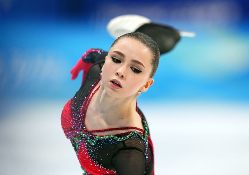 &copy; Reuters. Kamila Valieva nos Jogos de Inverno de Pequim
 17/2/2022   REUTERS/Aleksandra Szmigiel