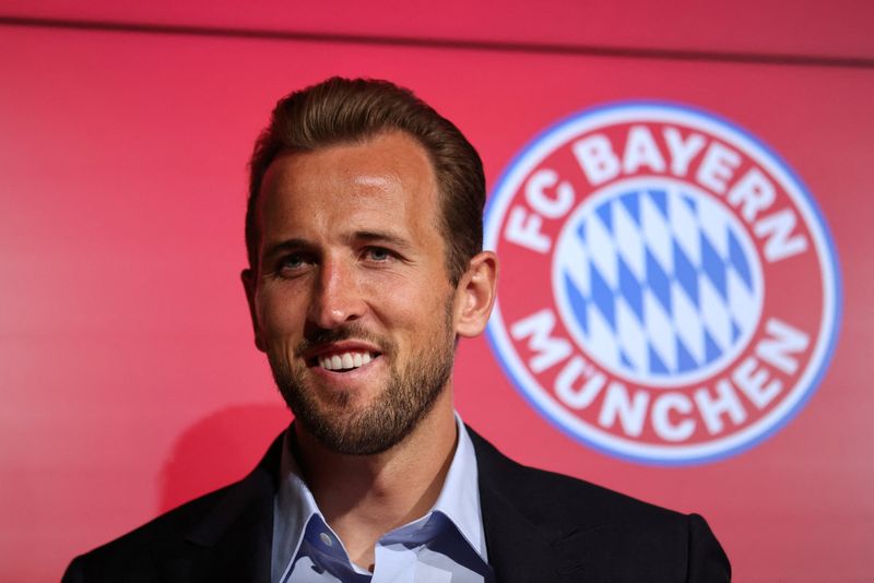 &copy; Reuters. Ago 13, 2023  
Foto de archivo de la presentación en el Bayern Munich de Harry Kane
  REUTERS/Stringer