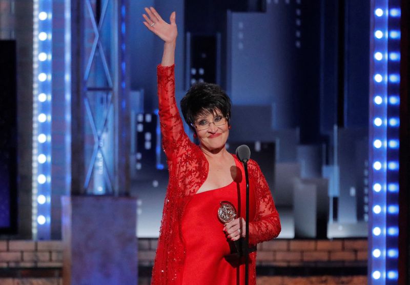 &copy; Reuters. FILE PHOTO: 72nd Annual Tony Awards - Show - New York, U.S., 10/06/2018 -  Chita Rivera accepts Lifetime Achievement Honors. REUTERS/Lucas Jackson