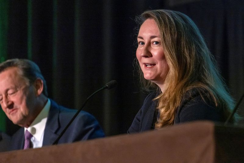 &copy; Reuters. Chancellor Kathaleen McCormick, Delaware Court of Chancery, speaks during the gathering of top global M&A advisors, including Wall Street's most high-profile investment bankers and lawyers, at the 35th Annual Tulane Corporate Law Institute in New Orleans,